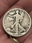 1921-D walking liberty silver half dollar. Key Date. Only 208,000 Minted
