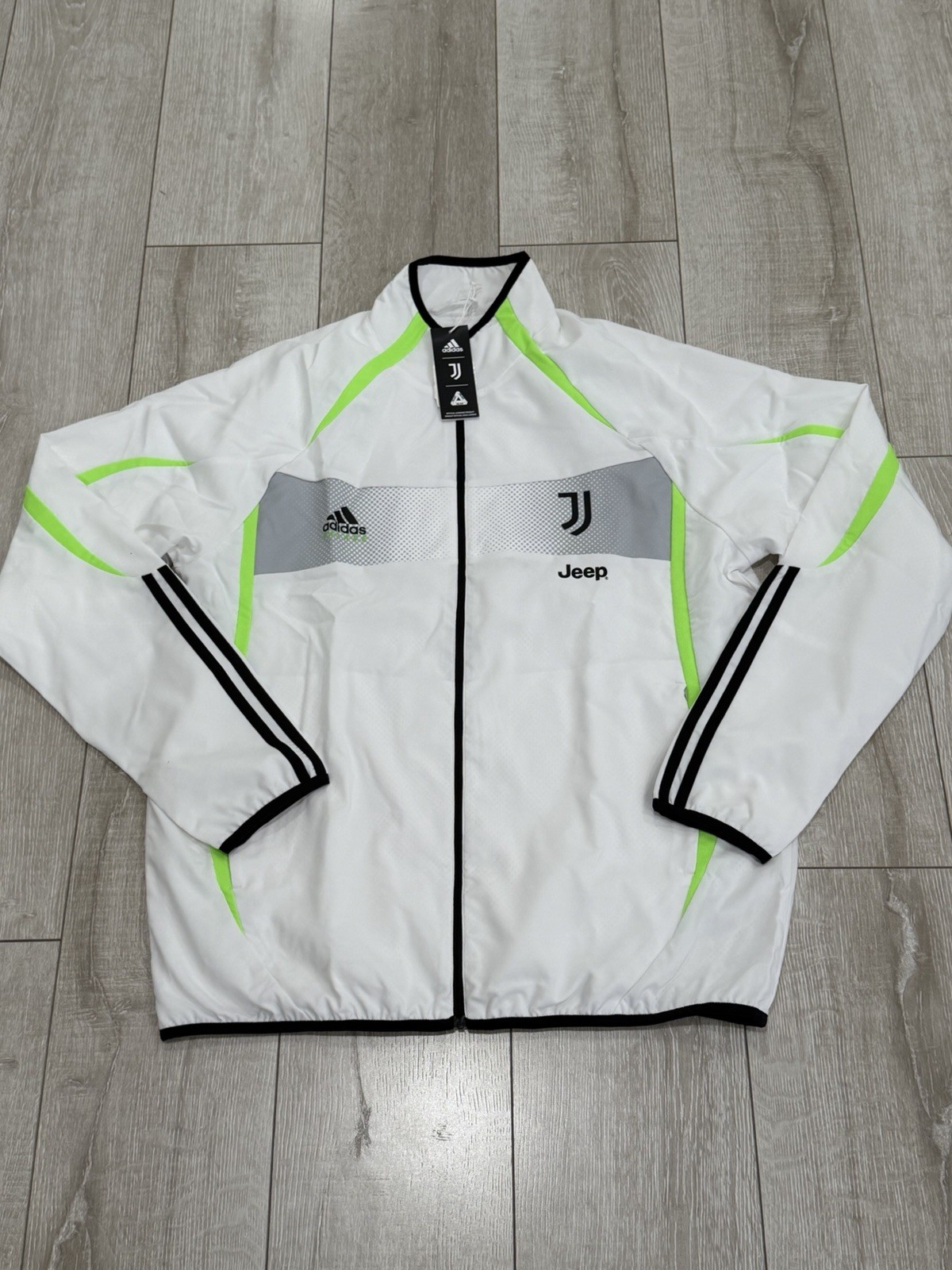 Men L Adidas X PALACE JUVENTUS TRACK JACKET WHITE FOOTBALL SOCCER SERIE A NEW