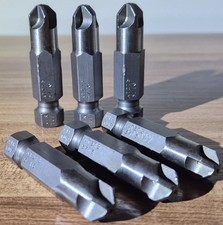 Torq-Set No1 AT273 5/16 Air-Tuf Hex Power Bits Bag Of 5 Aviation Surplus NOS.