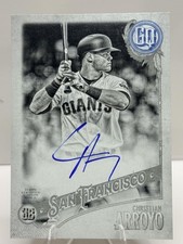Christian Arroyo 16/50 - 2018 Topps Gypsy Queen Autographs Black & White #GQA-CA