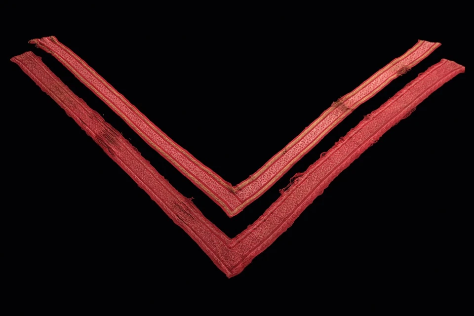 Pre Columbian Artifacts 2 Long Textile Borders Chancay Peru 1000-1250 AD COA 276 - Image 2 of 4