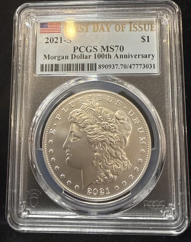 2021-S Morgan Dollar (2021-Present) — photo from the most recent tracked eBay sale