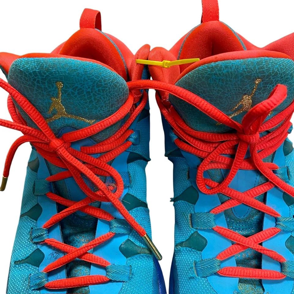 NIKE JORDAN SUPER.FLY 2 ALL STAR POLVO OSCURO AZUL INFRARROJO 656326-423 EE. UU. TALLA 10 Foto 4 de 4