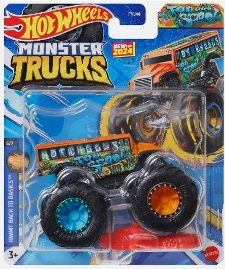HOT WHEELS - MATTEL TOO S'COOL - HWMT Back to Basics - Monster Trucks Hot Wheels Auto Die-cast 1:64