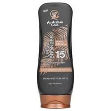 Australian Gold - Lotion Sunscreen SPF 15 with Instant Bronzer 237ml/8oz