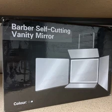 5 Way Mirror for Hair Cutting with LED Light, 360° Barber Mirrors with Adjustabl