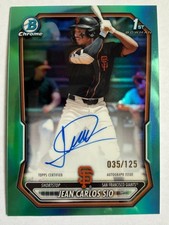 2026 Bowman Baseball Jean Carlos Sio CPA-JSL Chrome Prospects Auto Aqua /125