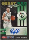 Payton Pritchard 2020-21 NBA Hoops Great Significance Gold #01/10 Rookie Auto