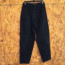 Vintage Georges Marciano for Guess Black Pleated Tapered Pants 29 Made in USA