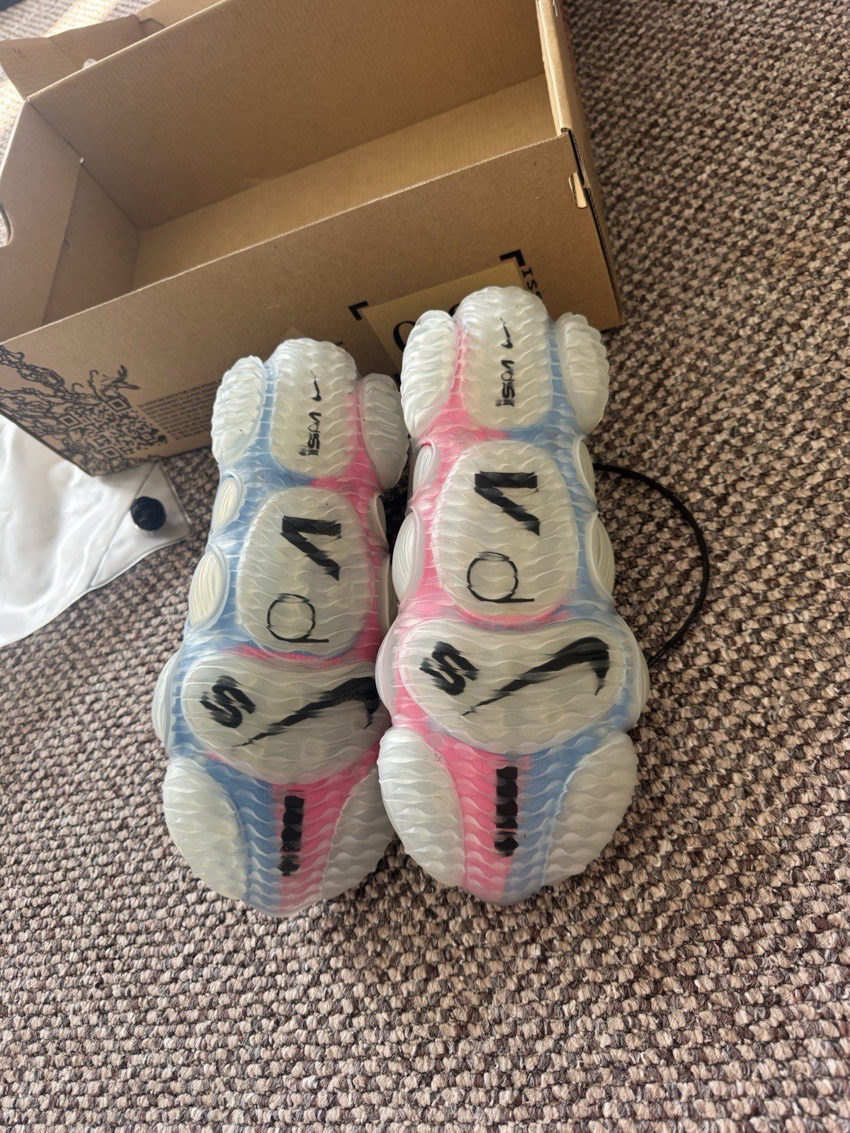 Nike ISPA Link Axis Anthracite Pink Blue Size 4 UK BNIB rare image 7