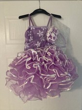 NEW Size LC Dance Recital Costume Dress Up Ballerina Pink Purple W/Headband