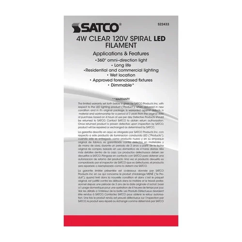 4W PS52 LED vintage style - Clear - 25000 Average rated hours - Medium Base - 12 - Picture 4 of 8