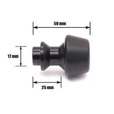 For Aprilia SXV550 06-12 11 10 09 08 07 Rear 6MM Paddock Stand Bobbins Black