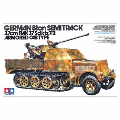 Tamiya 1/35 German 8ton Semi-Track 3.7cm Flak 37 Sd.kfz. 7/2 Armored Cab Type