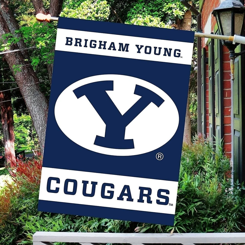 Brigham Young University Cougars BYU Premium 2-Sided Banner Flag, 28x40 Inch,... - Image 2 of 2
