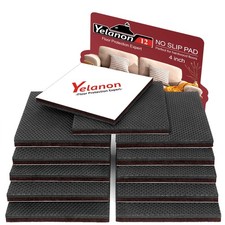 Yelanon Non Slip Furniture Pads -12pcs 4 Furniture Grippers Hardwood Floors, ...