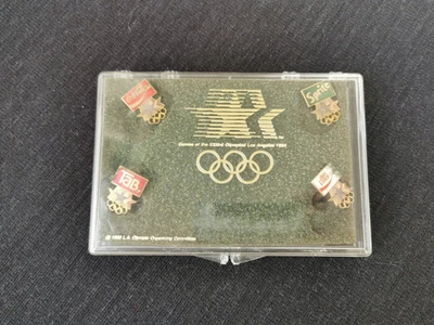 Coca Cola pin set Olympische Spiele 1984 Los Angeles Anstecker - Bild 1 von 2