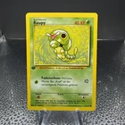 Pokémon TCG Caterpie Base Set RAUPY, 45/102, Regular 1st Edition, German