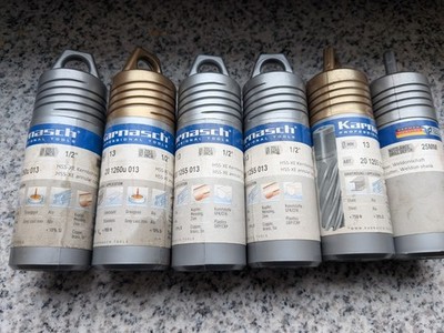 Karnasch HSS-XE Kernbohrer Set   6 Stück   Weldonschaft   D13mm und D18mm
