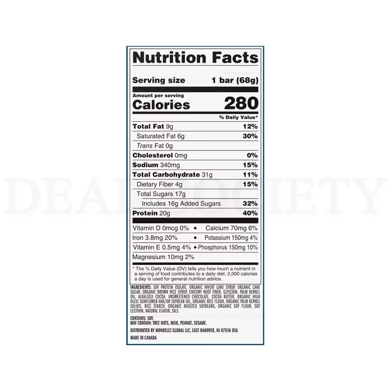 Clif Builders Barra Proteica Sabor Oreo 2.4oz Lote de 24 Barras Foto 4 de 4