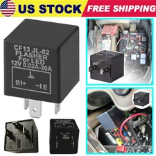 3 Pin LED Flasher Relay CF13 EP34 Fix Hyper Flash Turn Signal Hazard Blinker NEW