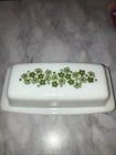 Vintage Pyrex Crazy Daisy Butter Dish With Cover Great Condition!