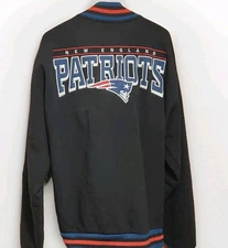 NEW ENGLAND PATRIOTS Men's 3X Embroidered Varsity Jacket Football Sports G-III 
