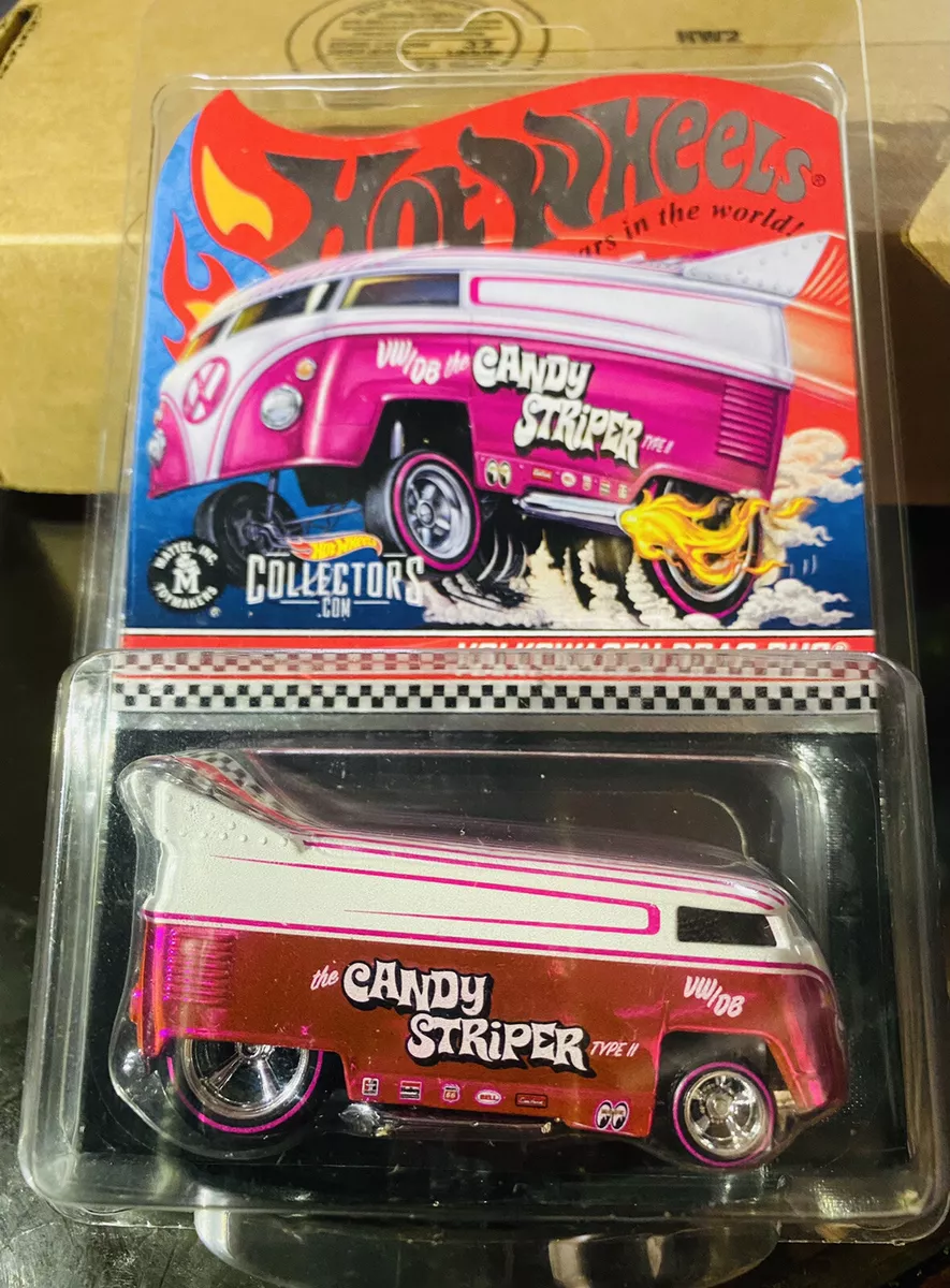 Hot Wheels RLC Exclusive Drag Bus Candy Striper Volkswagen PINK-LOGO Num #00056