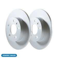 Image of Pair of Solid Rear Brake Discs for Opel, Vauxhall
