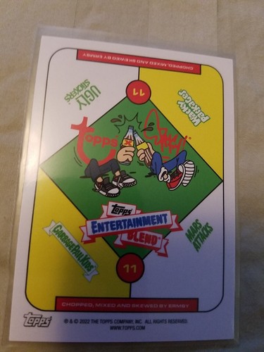 2022 Topps X Ermsy Entertainment Blend GPK Ugly Stickers #11 JOEL - Picture 2 of 2