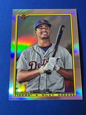 2020 Bowman Chrome Riley Greene #90B-RG 1990 Retro Refractor Detroit Tigers