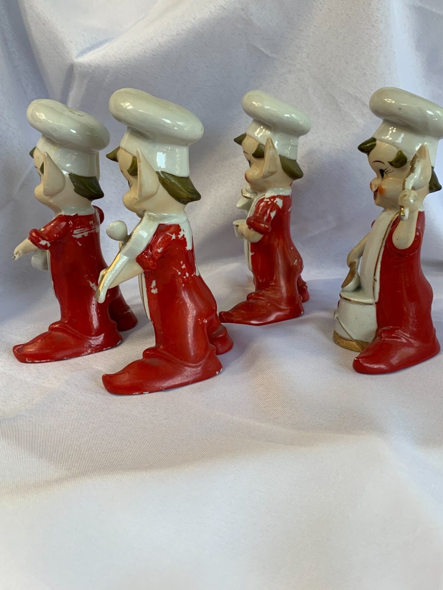 Snap Crackle and Pop Ceramic Cereal Characters 1930/40's from