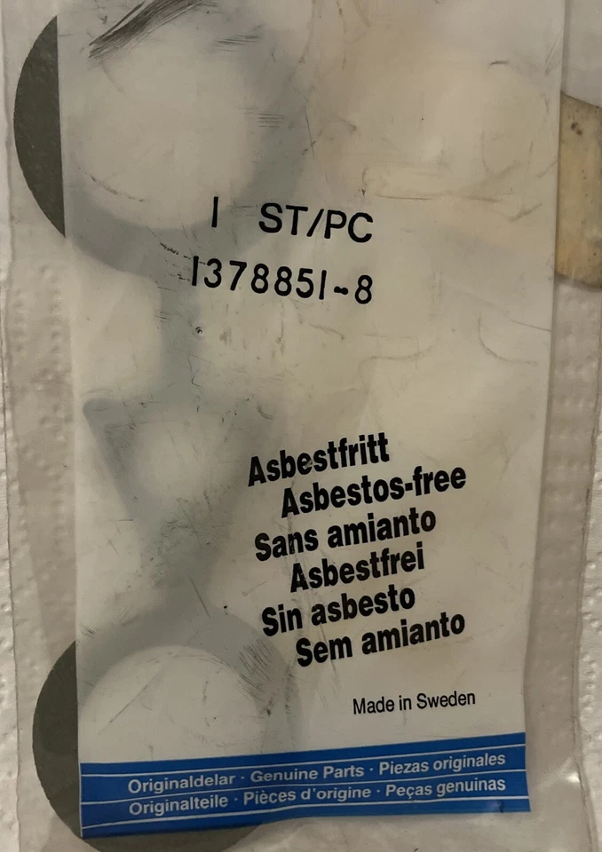 Volvo Cylinder Head Intake Gasket #1378851 NEW OEM - Image 2 of 3