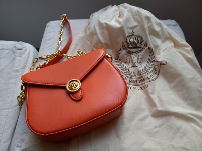 Pochette a tracolla color corallo Lauren Ralph Lauren
