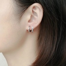 Secretforyou - Orecchini A Cerchio In Argento 925 Con Brillanti: Eleganza Autentica Per Ogni Donna