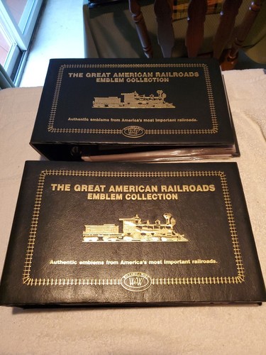 The Great American Railroads Emblem Sammlung 40 Aufnäher und Infoblätter