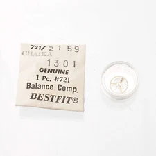 CHAIKA 1301 Bestfit 721/2159 Balance Complete Watch Part New Stock Watchmakers