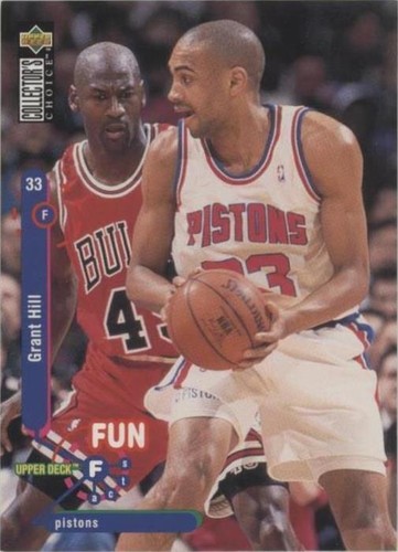 GRANT HILL 1995 COLLECTOR'S CHOICE PHOTO GALLERY PLATINUM PLAYERS