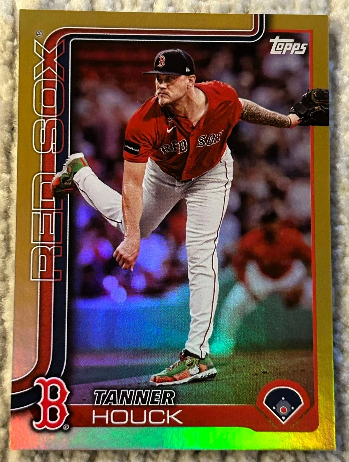 TANNER HOUCK Gold Foil /50 Red Sox - 2025 Topps Series 1