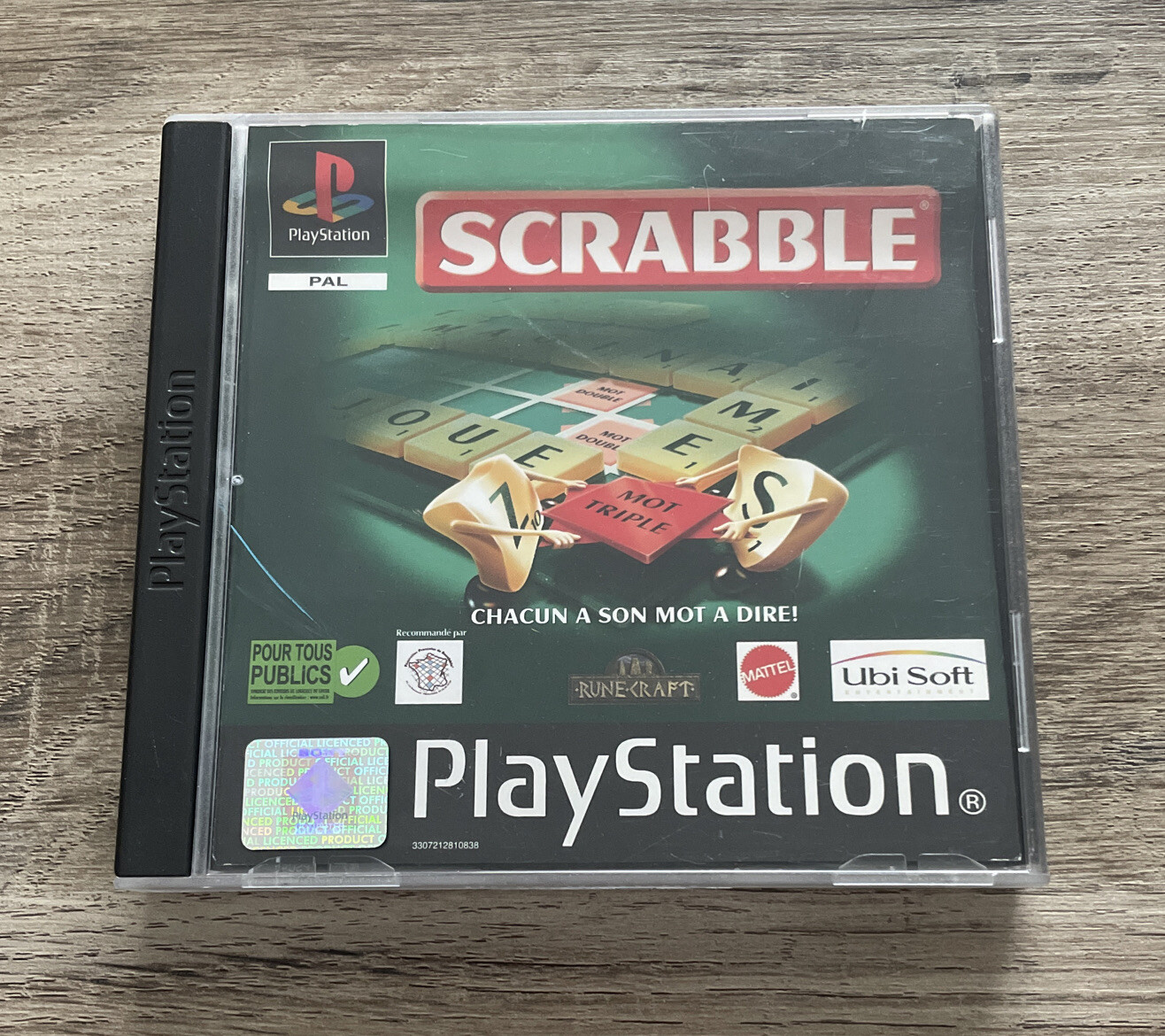 Jeu PS1 Scrabble FRA Très Bon État