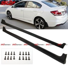 For 2012-2015 Honda Civic Mdl Style Side Body Skirt Pp Lip Add On Body Kit Pair