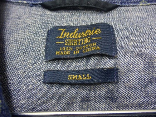051 MENS EX-COND INDUSTRIE DK BLUE PATTERNED L/S SHIRT SZE SML $90 RRP. - Picture 5 of 8