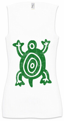 Aztec Turtle Symbol II Damen Tank Top Azteken Tattoo Indianer Stamm Schildkröte
