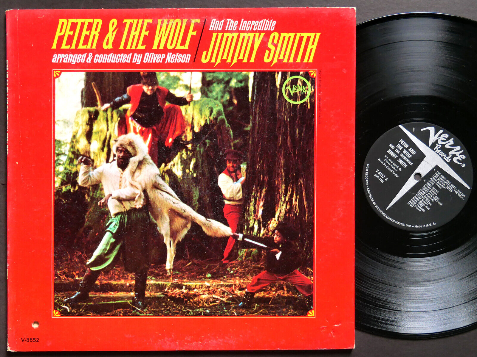 JIMMY SMITH Peter & The Wolf LP VERVE V-8652 US 1966 RVG MONO JAZZ Oliver Nelson