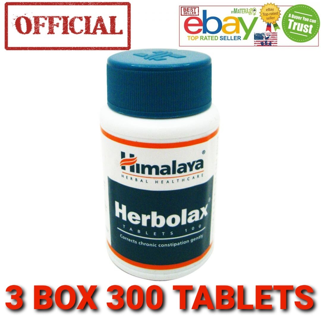 Herbolax Himalaya Exp.2026 OFFICIAL 3 BOX USA 300 Tablets CONSTIPATION ...