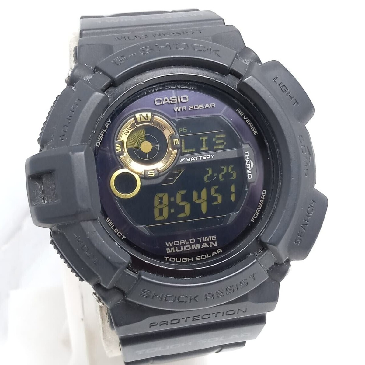 Casio G-Shock G-9300GB M 3281 Quartz World Time Mudman Men's Casio G-Shock G-9300GB M 3281 Quartz World Time Mudman Men's
