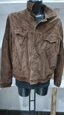 Jacke Von Leder Gebraucht -herren Herr Brown Gr. 52-PGS044PI
