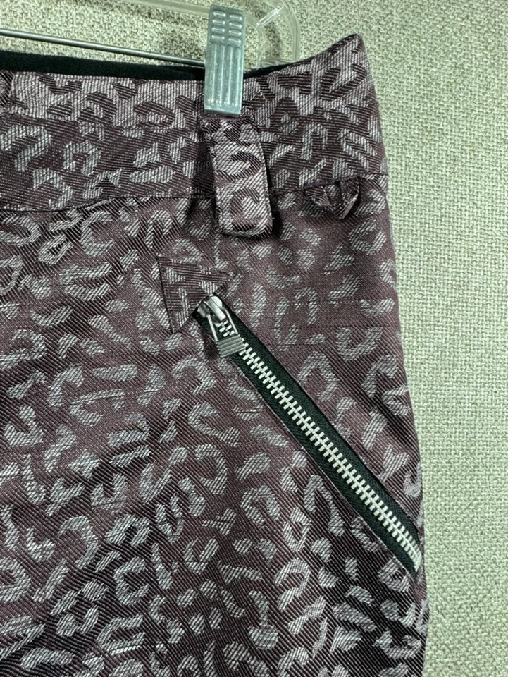 Pantalones RIDE Mujer 12/13 Púrpura Estampado Animal Invierno Esquí Snowboard Ventilados Foto 3 de 4