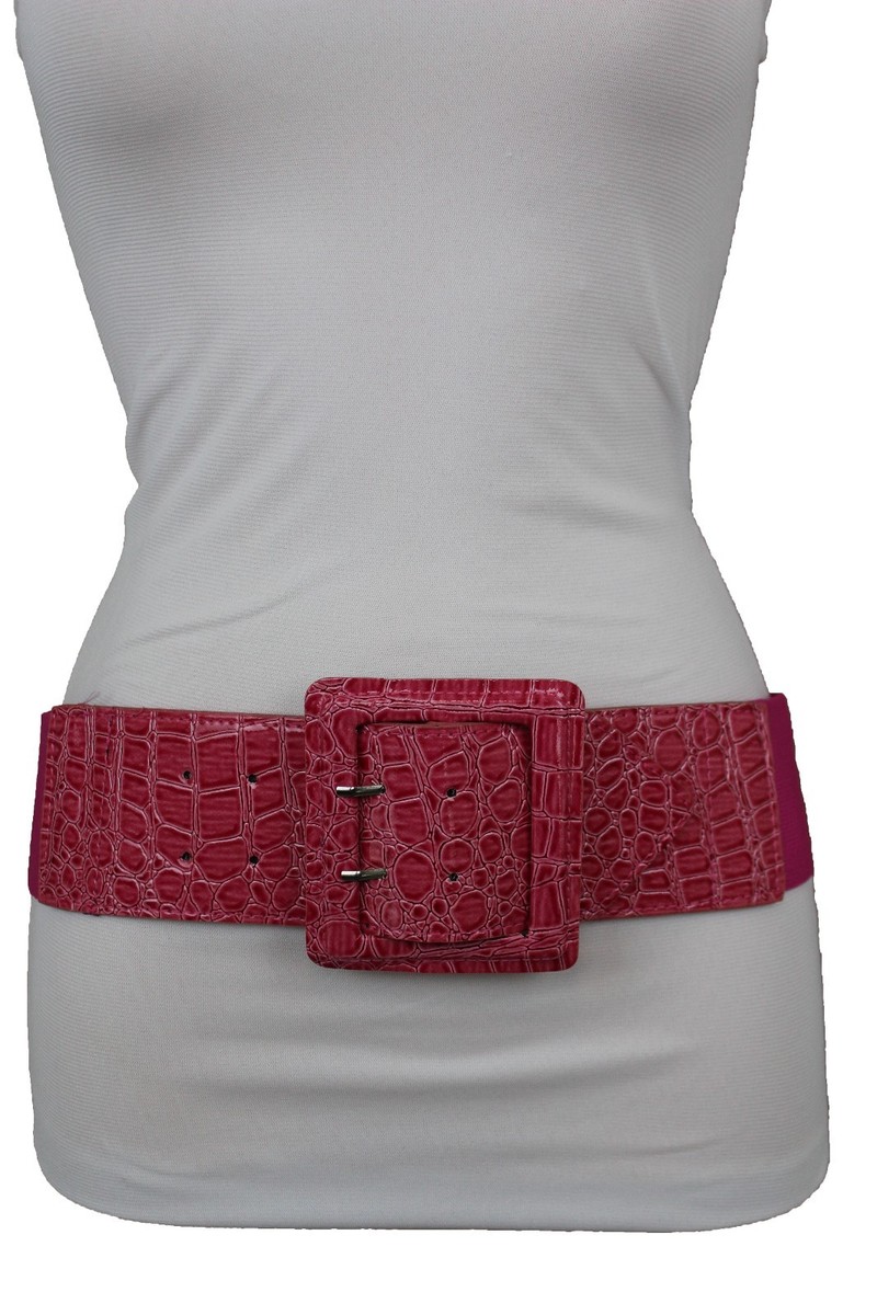 期間限定価格JISTORYSQUARE BELTHANDLEBAG<large> Women's High Waist Patent Leather Wide Fashion Square Belt