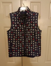 Women Zipper Vest Size Medium Polyester Fill with 2 Pockets